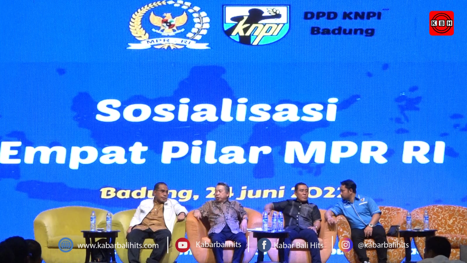 Sosialisasi Empat Pilar Mpr Ri Bersama Knpi Badung Gus Adhi Amatra