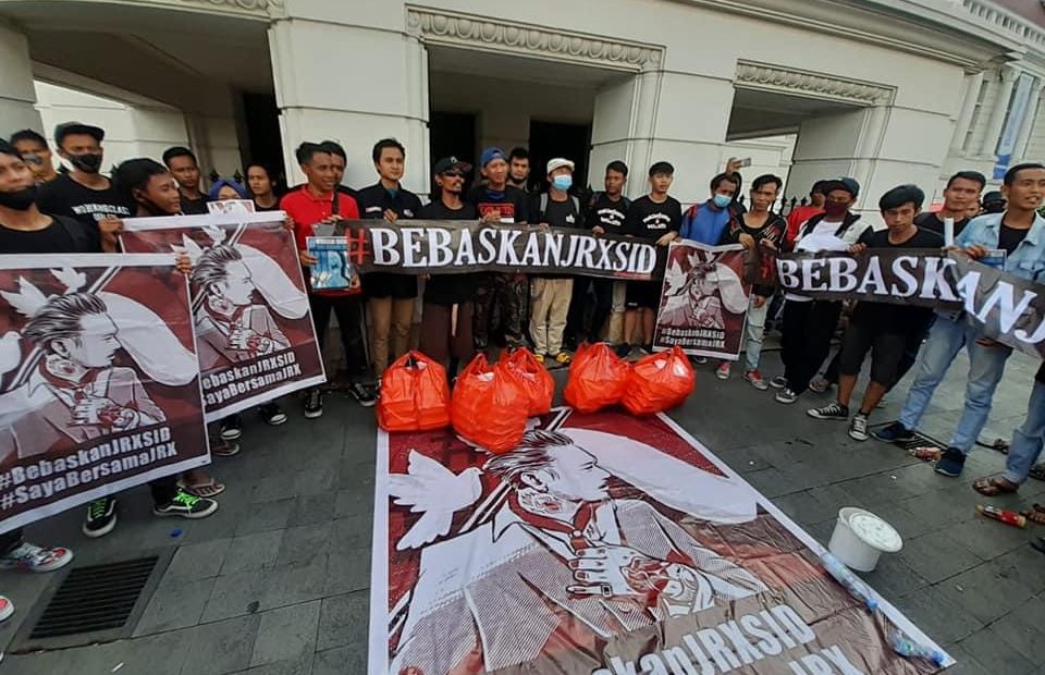 Kompak! Jakarta, Tanggerang, Jawa Barat hingga Sulawesi Selatan suarakan Bebaskan Jrx SID-kabarbalihits
