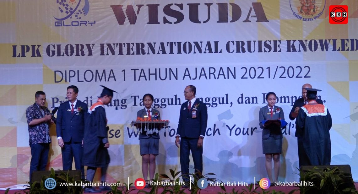 Wisuda VI LPK Glory International Cruise Knowledge, Konsisten Cetak SDM Kompeten Perhotelan dan Kapal Pesiar-kabarbalihits
